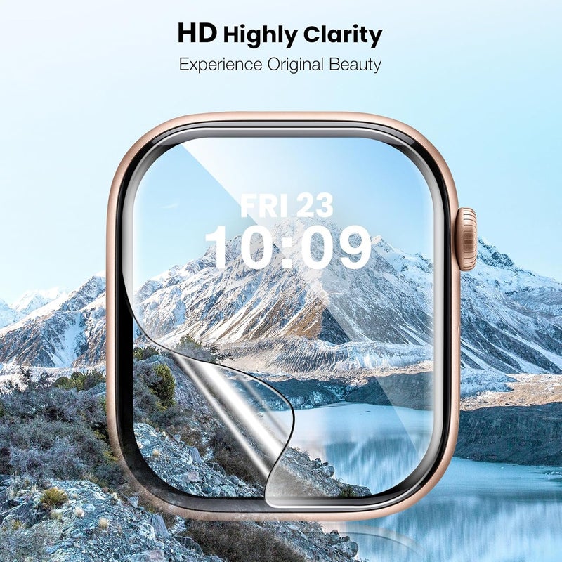 EGV 8 Pack for Apple Watch Series 11/10 42mm Screen Protector, [Upgrade] [Strong Asorption] Self-Healing TPU Material for iWatch 11/10 42mm Screen Protector, Anti-Scratch, Bubble-Free, HD Clear - Image 4